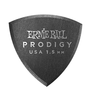 Ernie Ball 1.5mm Black Shield Prodigy Picks 6-Packs